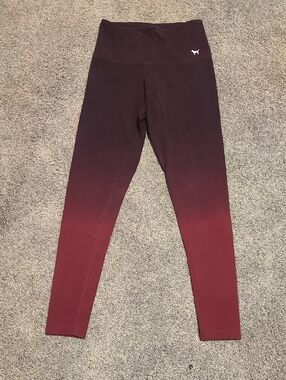 PINK VS Ombre High-Waist Leggings - Plum to Burgundy